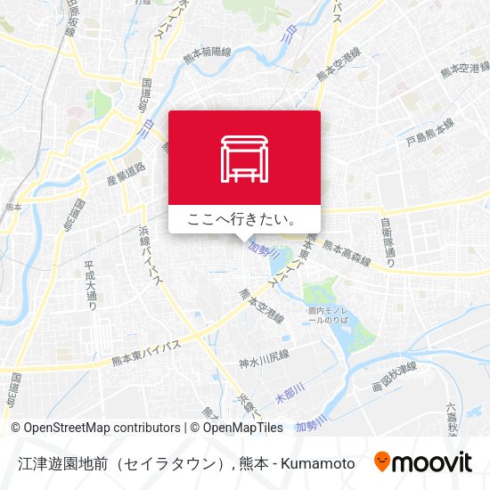 江津遊園地前（セイラタウン）地図