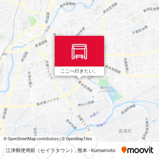 江津郵便局前（セイラタウン）地図