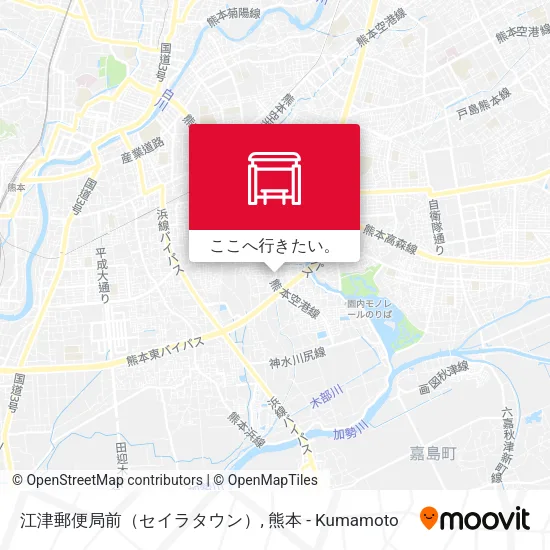 江津郵便局前（セイラタウン）地図