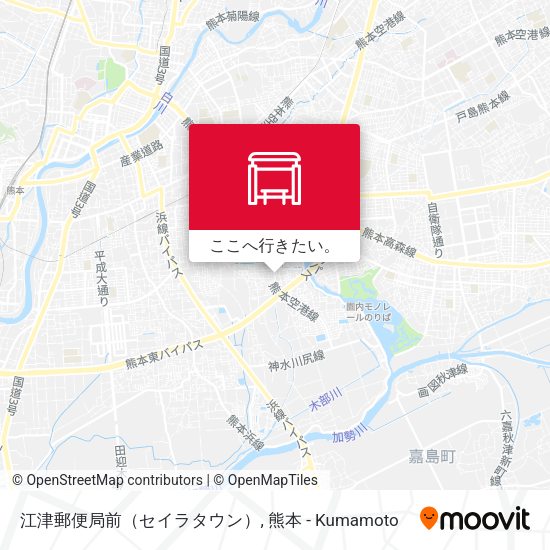 江津郵便局前（セイラタウン）地図