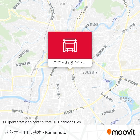 南熊本三丁目地図