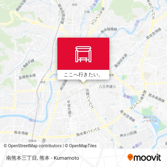 南熊本三丁目地図