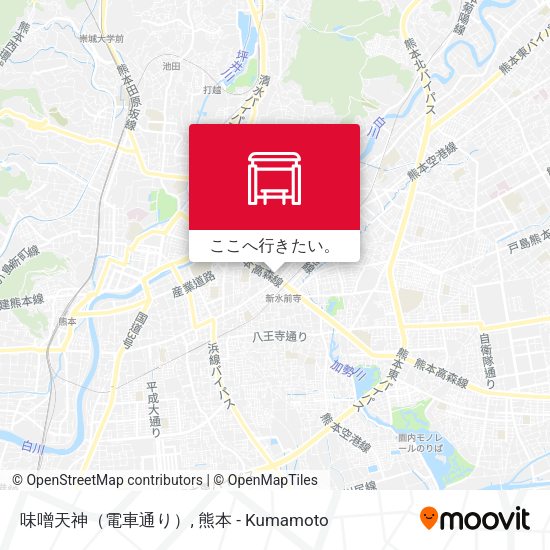 味噌天神（電車通り）地図