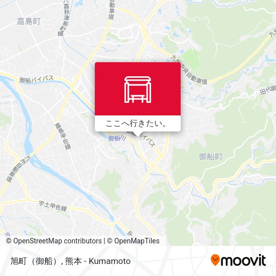 旭町（御船）地図