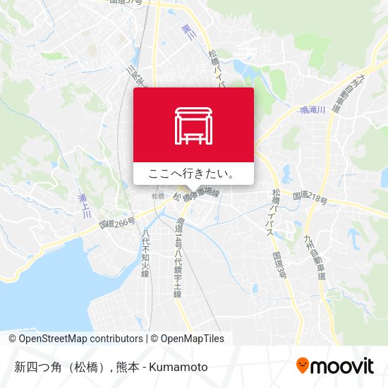 新四つ角（松橋）地図