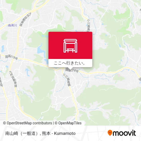 南山崎（一般道）地図
