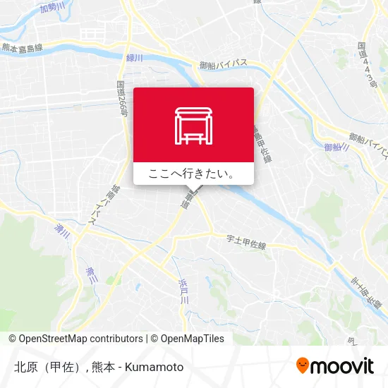 北原（甲佐）地図