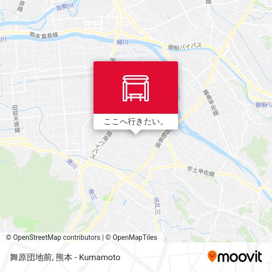 舞原団地前地図