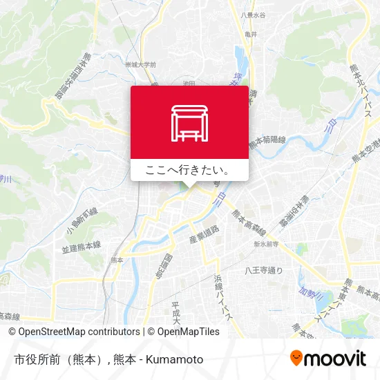 市役所前（熊本）地図