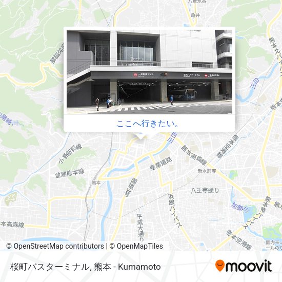桜町バスターミナル地図