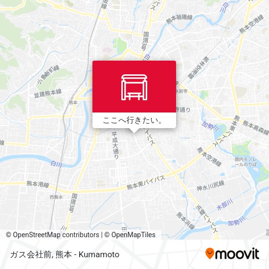 ガス会社前地図