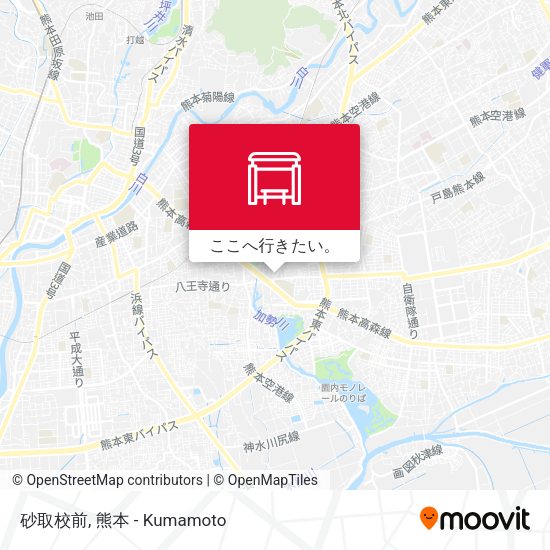 砂取校前地図