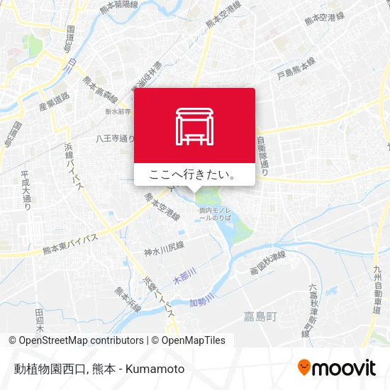 動植物園西口地図