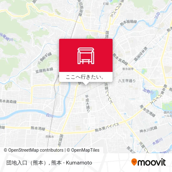 団地入口（熊本）地図