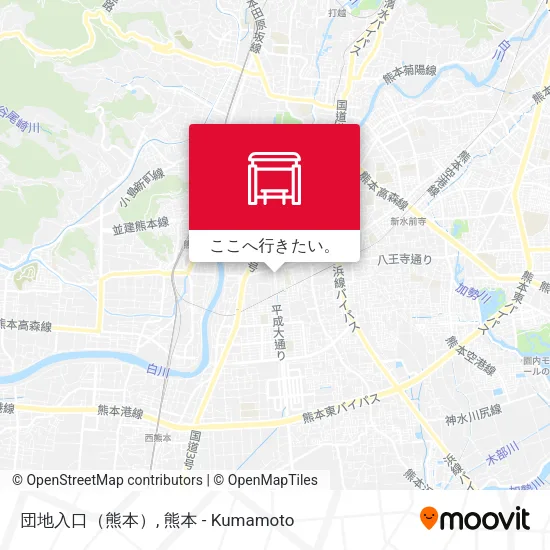 団地入口（熊本）地図