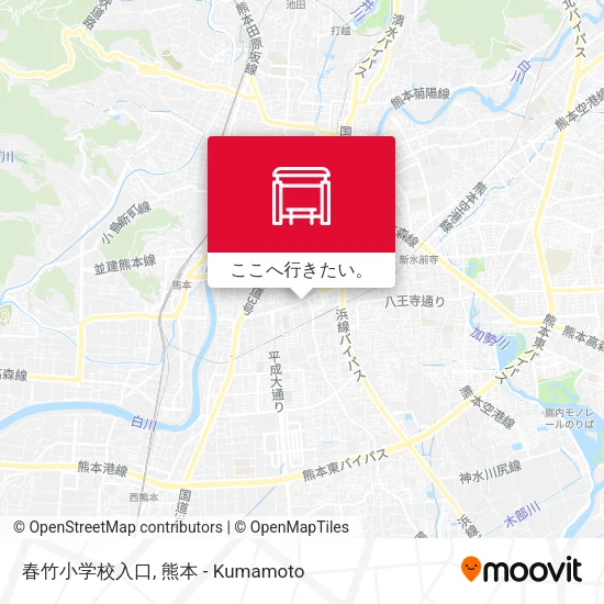 春竹小学校入口地図