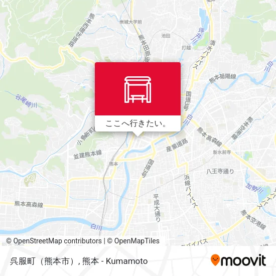 呉服町（熊本市）地図