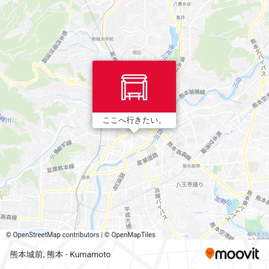 熊本城前地図