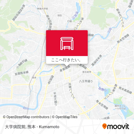 大学病院前地図