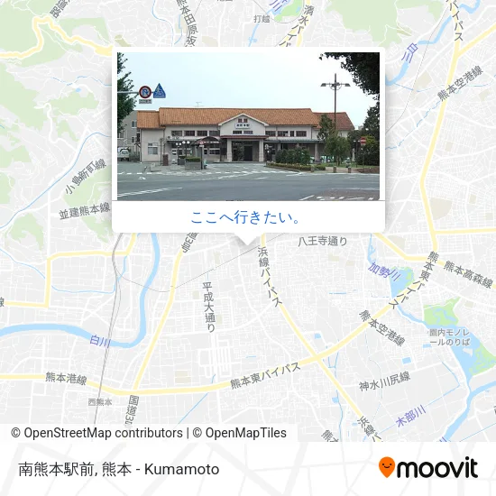 南熊本駅前地図
