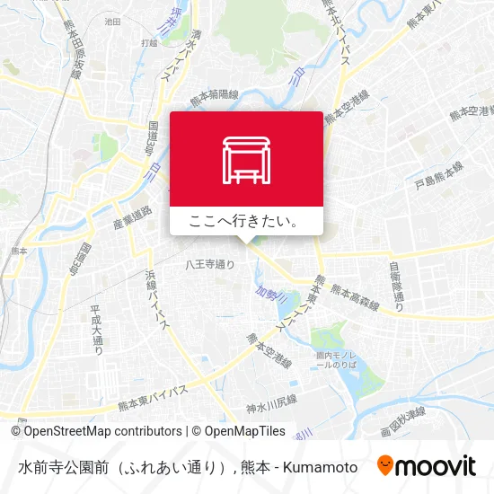 水前寺公園前（ふれあい通り）地図