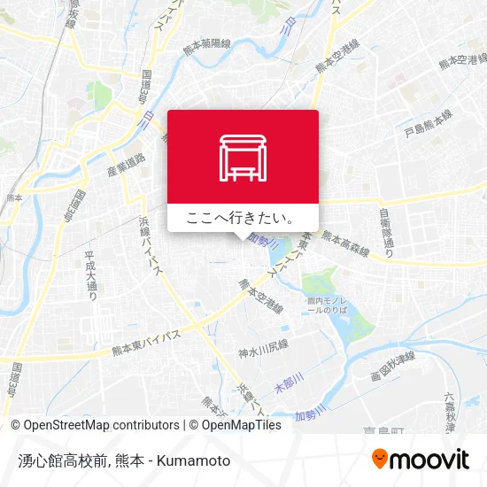 湧心館高校前地図