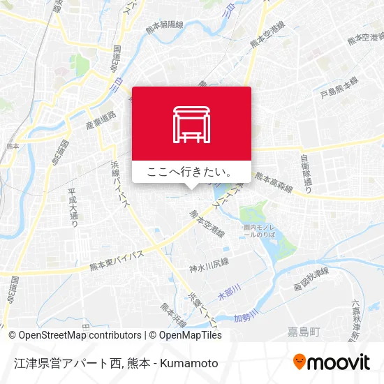 江津県営アパート西地図