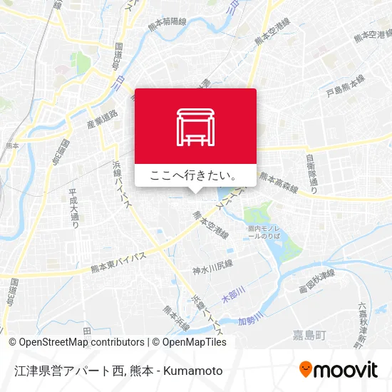 江津県営アパート西地図