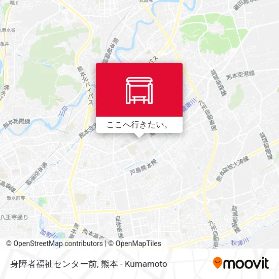 身障者福祉センター前地図