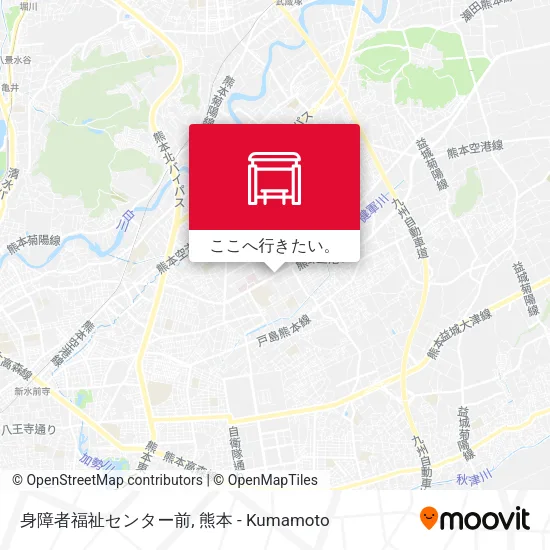 身障者福祉センター前地図