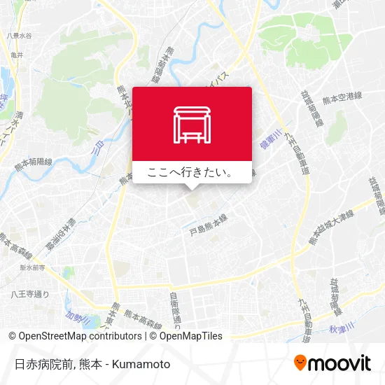日赤病院前地図