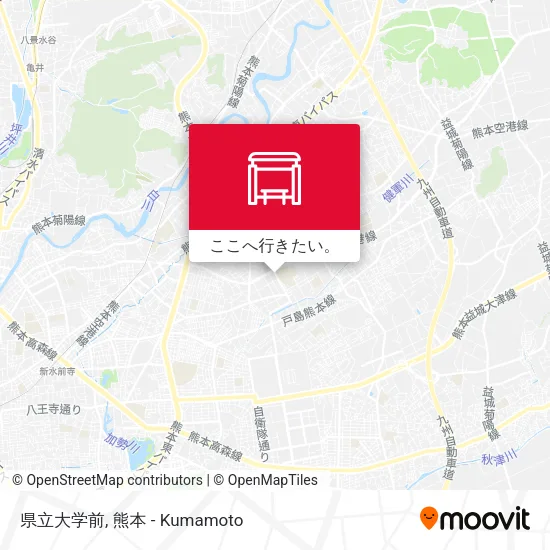 県立大学前地図