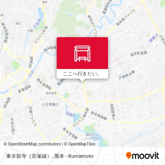 東水前寺（京塚線）地図