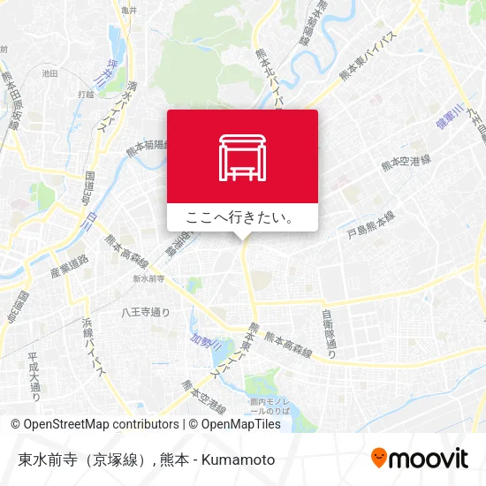 東水前寺（京塚線）地図
