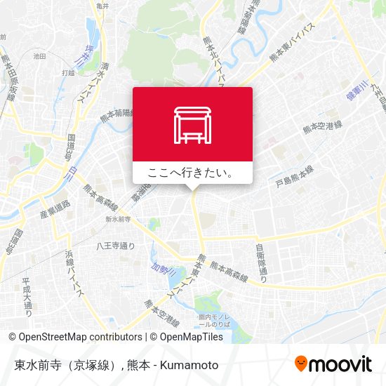 東水前寺（京塚線）地図