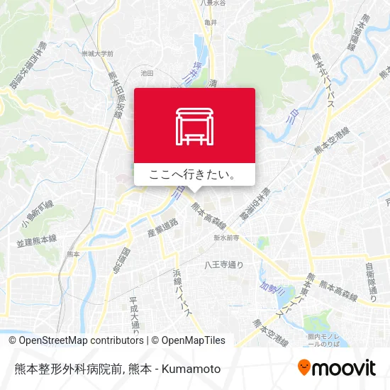 熊本整形外科病院前地図