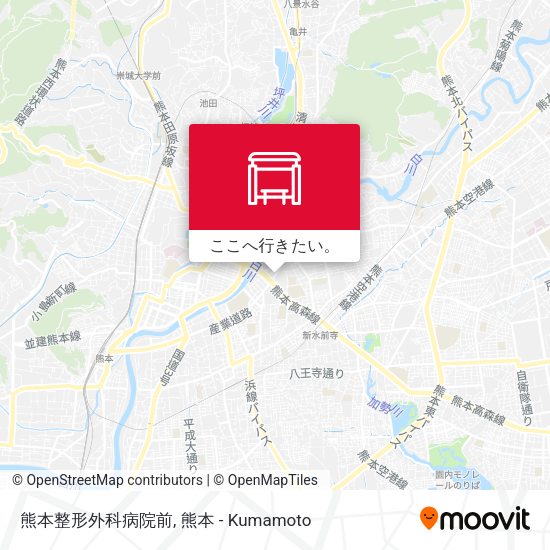 熊本整形外科病院前地図