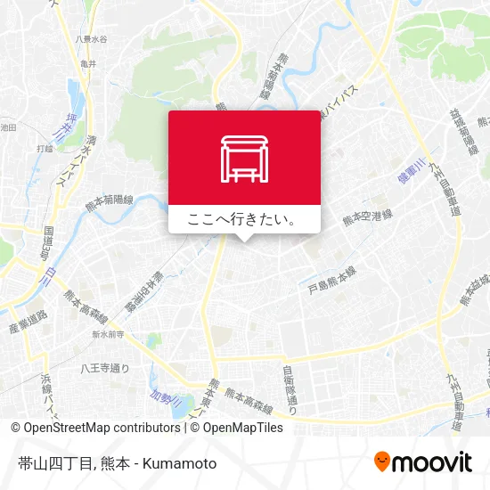 帯山四丁目地図