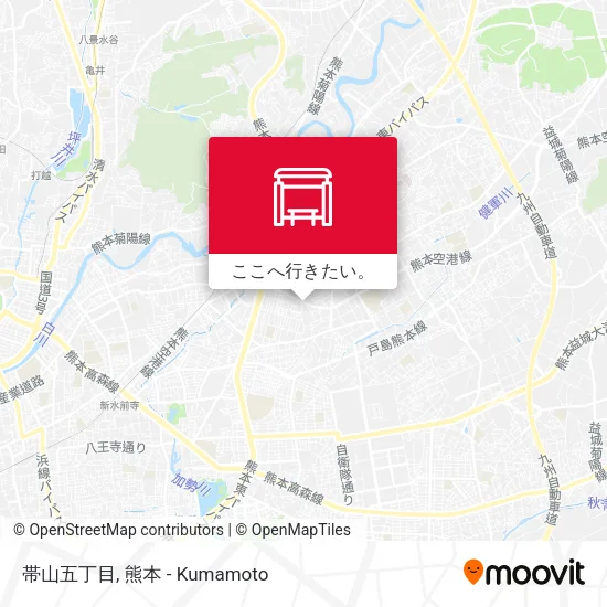帯山五丁目地図