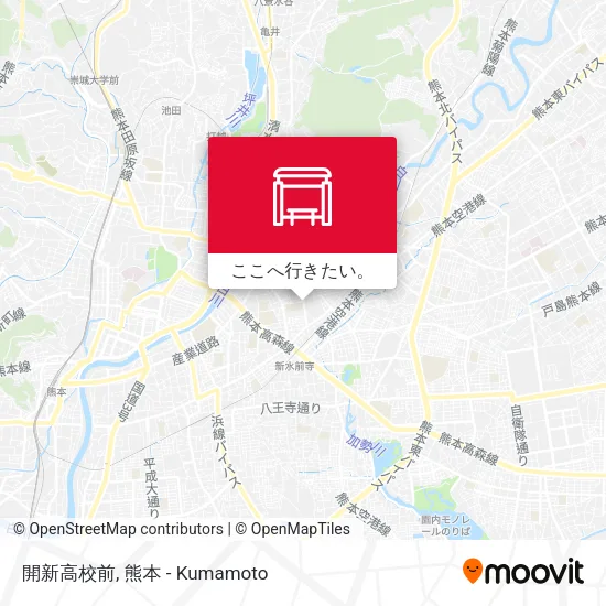 開新高校前地図