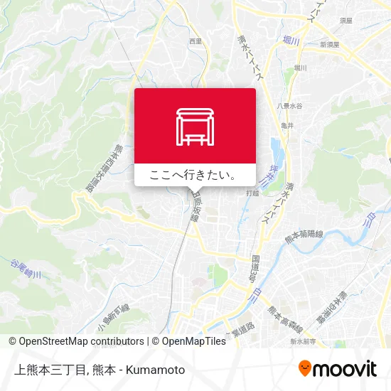 上熊本三丁目地図