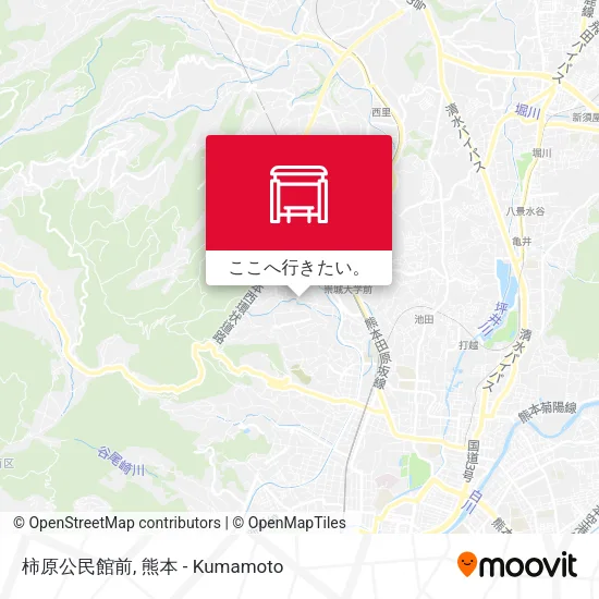 柿原公民館前地図