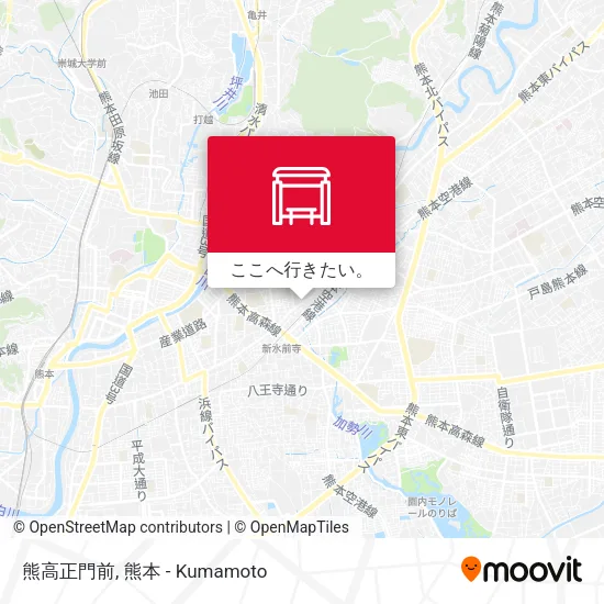 熊高正門前地図