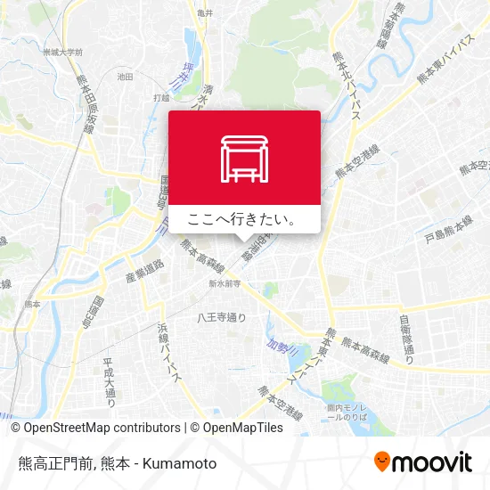 熊高正門前地図