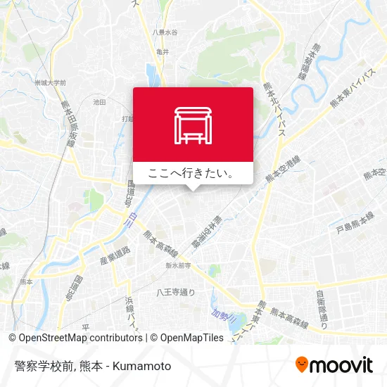 警察学校前地図