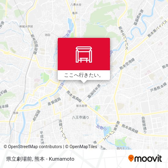 県立劇場前地図