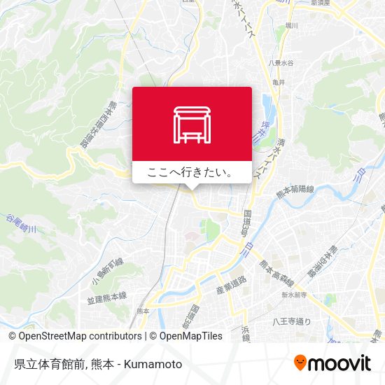 県立体育館前地図