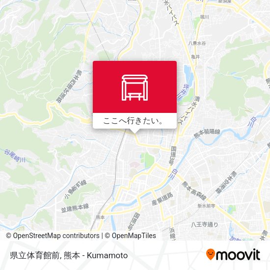 県立体育館前地図