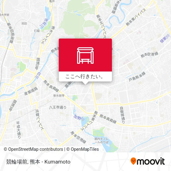 競輪場前地図