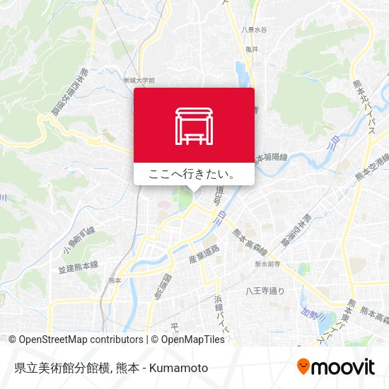県立美術館分館横地図